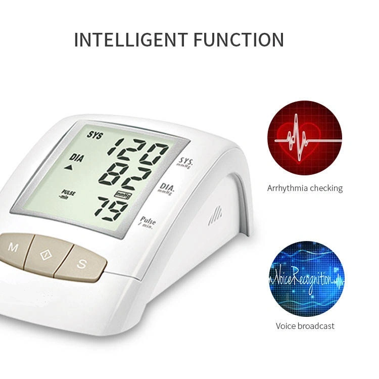 Medical Upper Arm Clinical Bluetooth Proved Digital Upper Arm Heart Rate Blood Pressure Monitor with CE&ISO