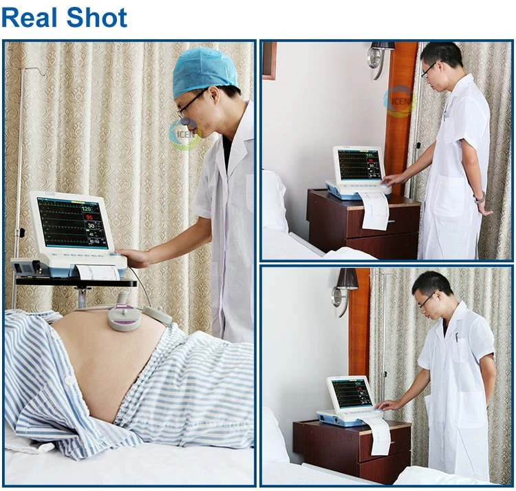 in-C011-1 Hot Sale Portable Color Doppler Ctg Machine Maternal Fetal Heart Rate Monitor