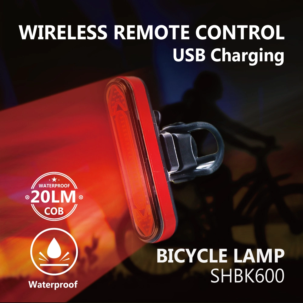 Wireless Remote Control COB LED Steering Bike Tail Bike Rear Light