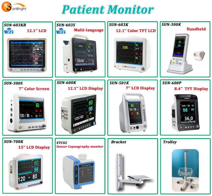 Pulse Rate Patient Monitor Top Quality Medical Portable Human Heart Monitor Price