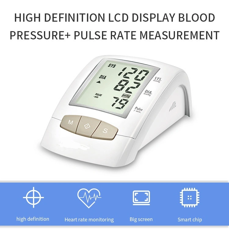 Medical Upper Arm Clinical Bluetooth Proved Digital Upper Arm Heart Rate Blood Pressure Monitor with CE&ISO