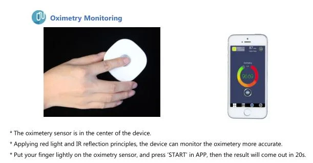 6-in-1 Patient Monitor ECG Blood Pressure Blooe Glucose Temperature Oxymetry Heart Rate Smart Health Monitor