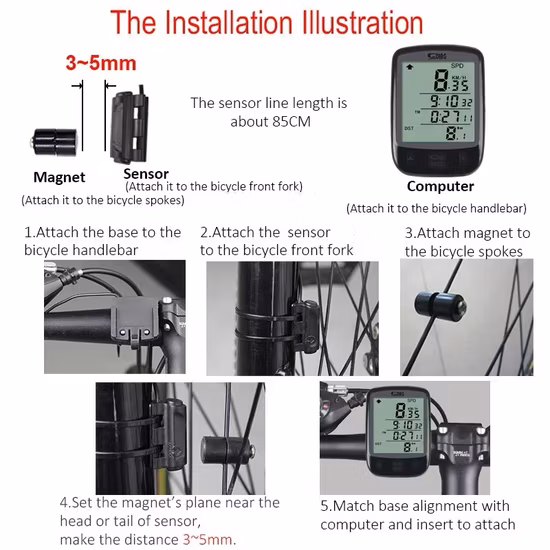 自転車コンピュータ 自転車スピードメーターコンピュータ 自転車コンピュータ 自転車