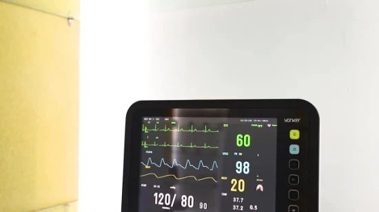 集中治療室および救急車での患者モニタリング ECG SpO2 NIBP Temp Resp 心拍数